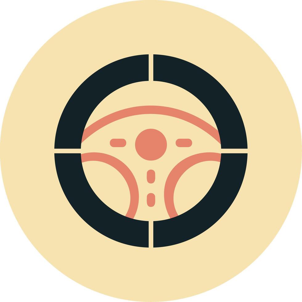 Steering Wheel Vector Icon