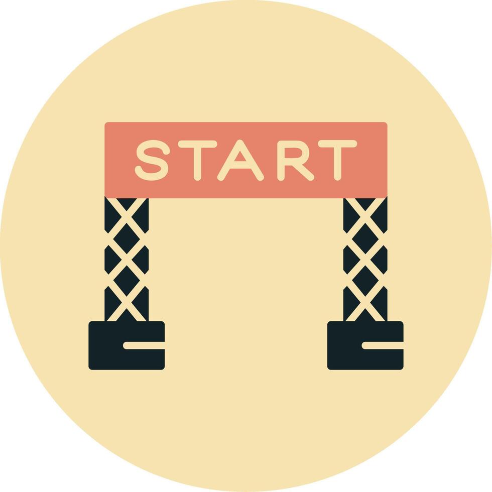 Start Line Vector Icon