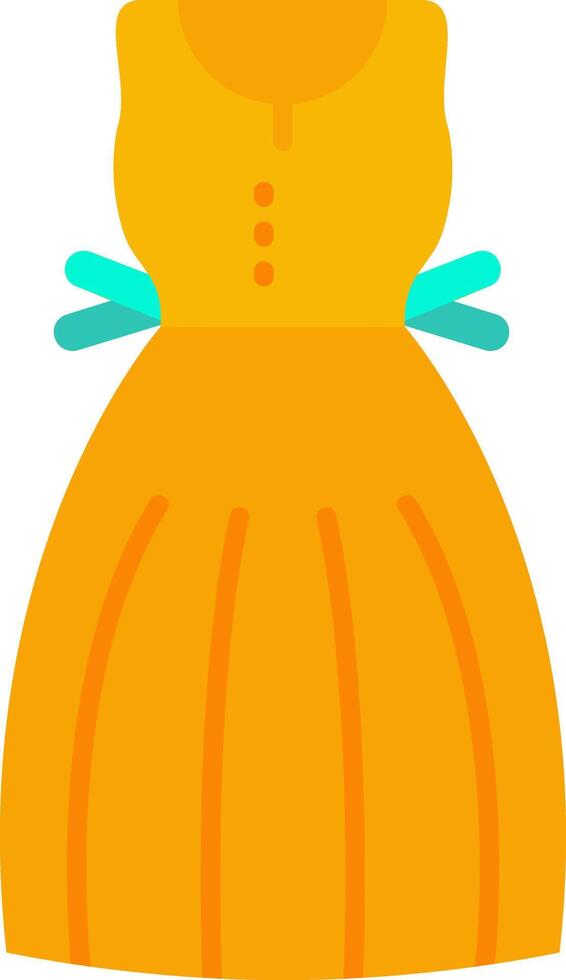Sundress Flat Scale Icon vector