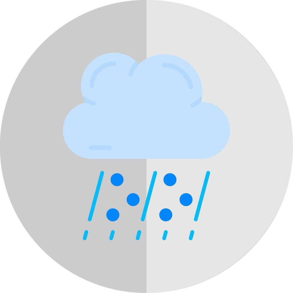 Hail Flat Scale Icon vector