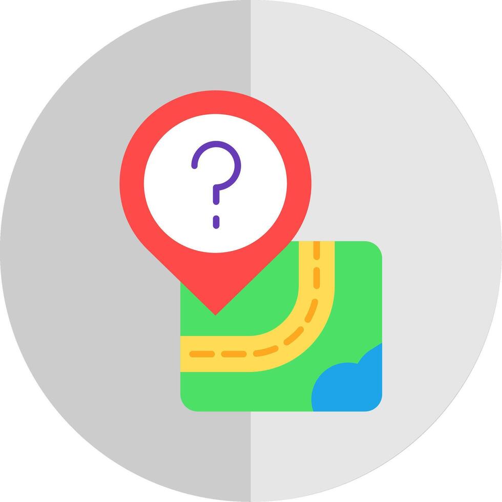 Question Flat Scale Icon vector