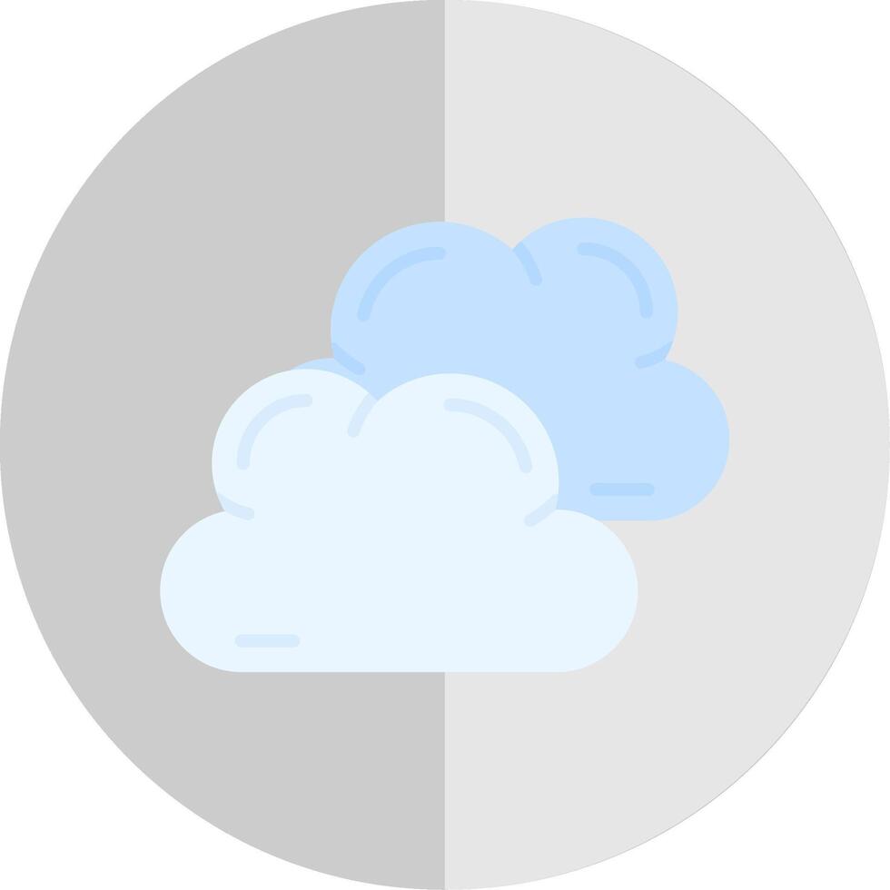 nublado plano escala icono vector