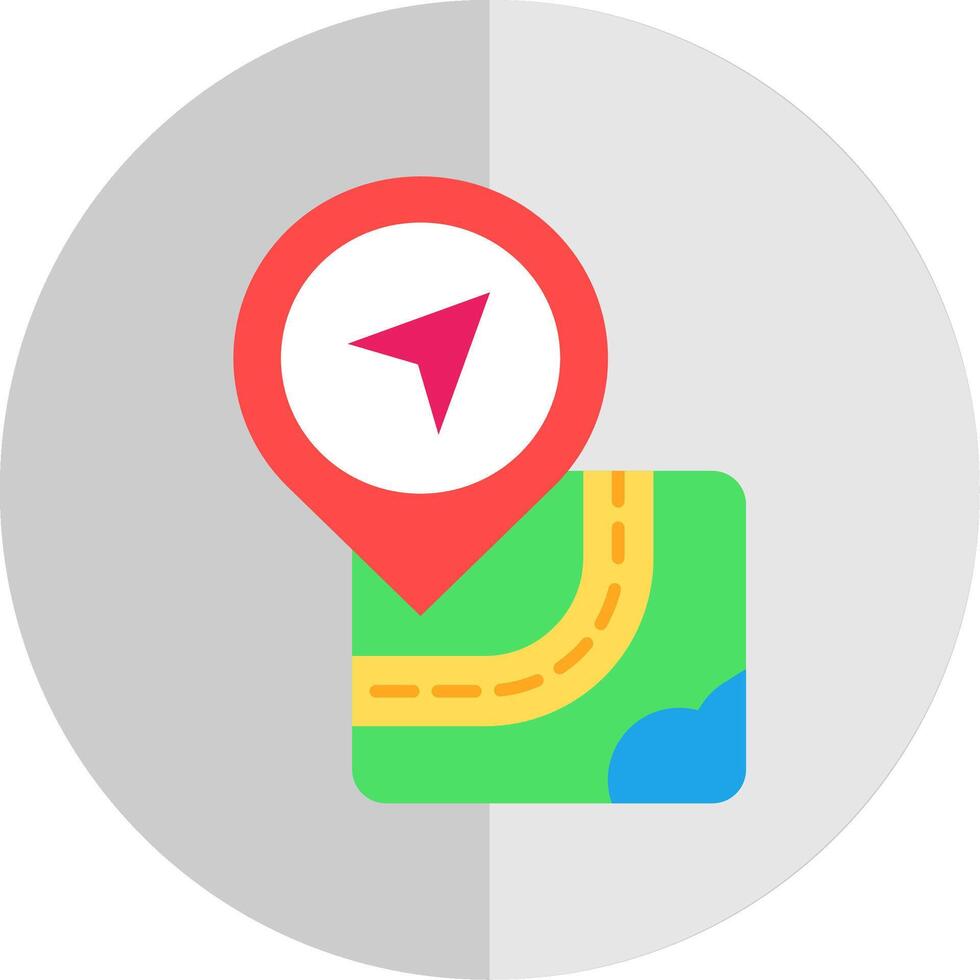 Direction Flat Scale Icon vector