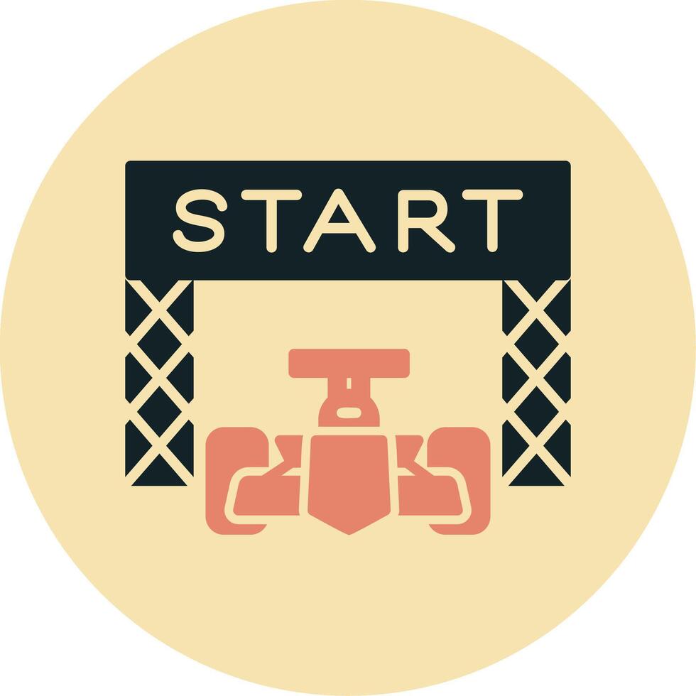 Starting Race  Vector Icon