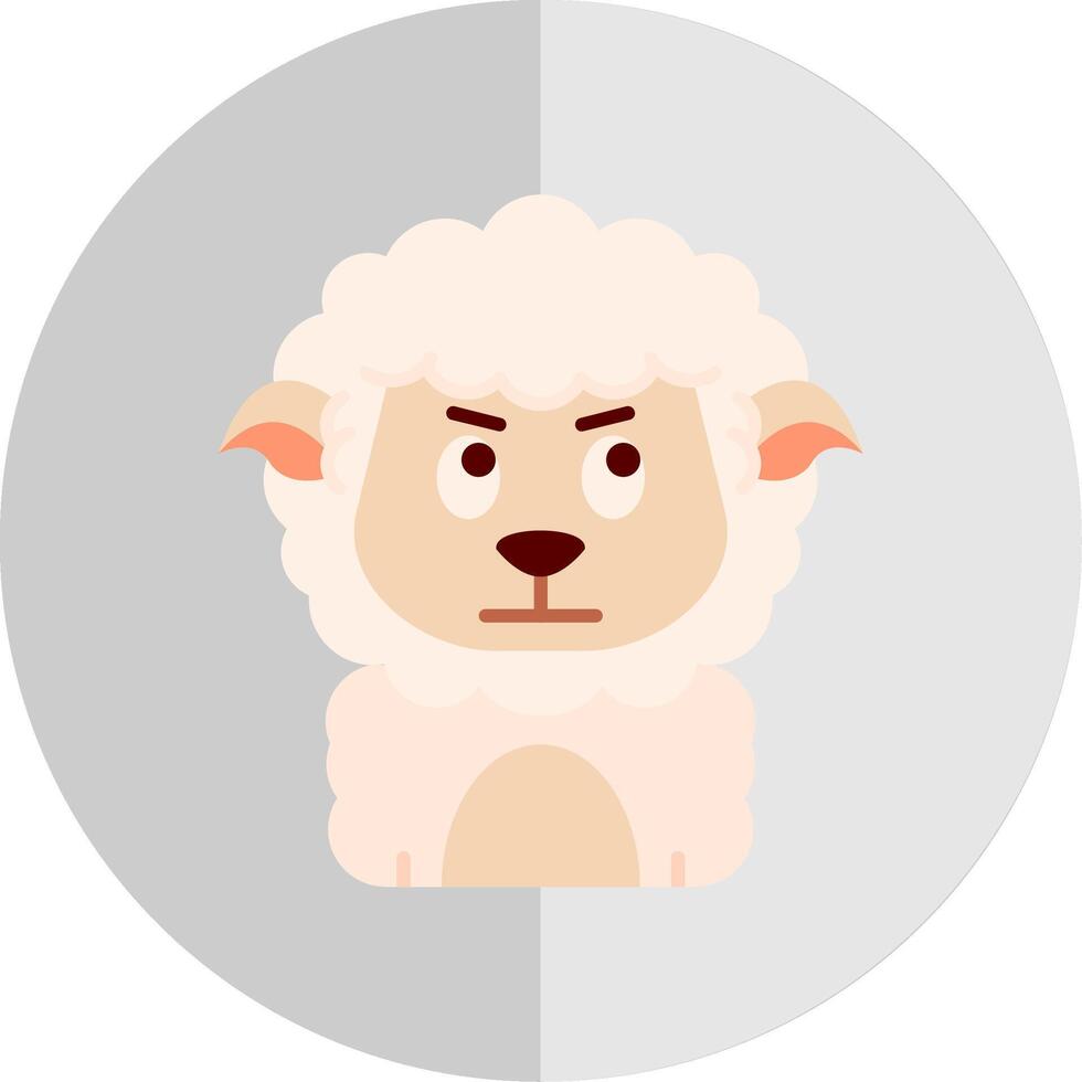Angry Flat Scale Icon vector