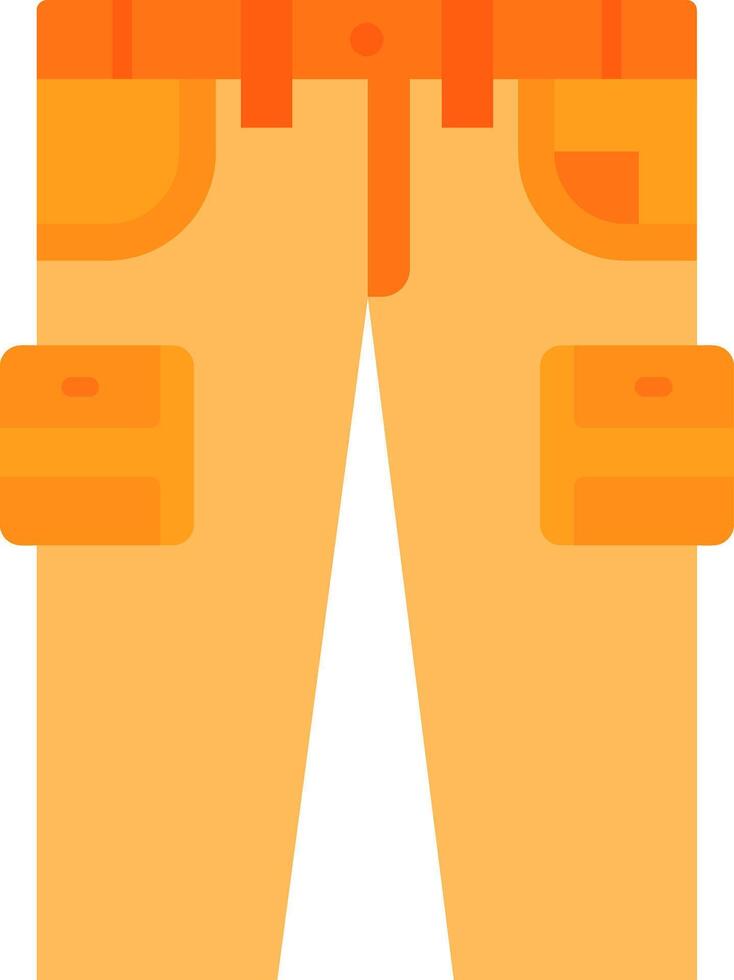 carga pantalones plano escala icono vector