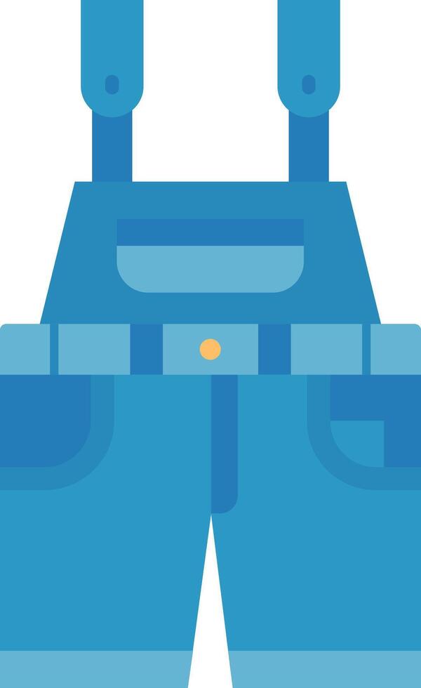 Overalls Flat Scale Icon vector