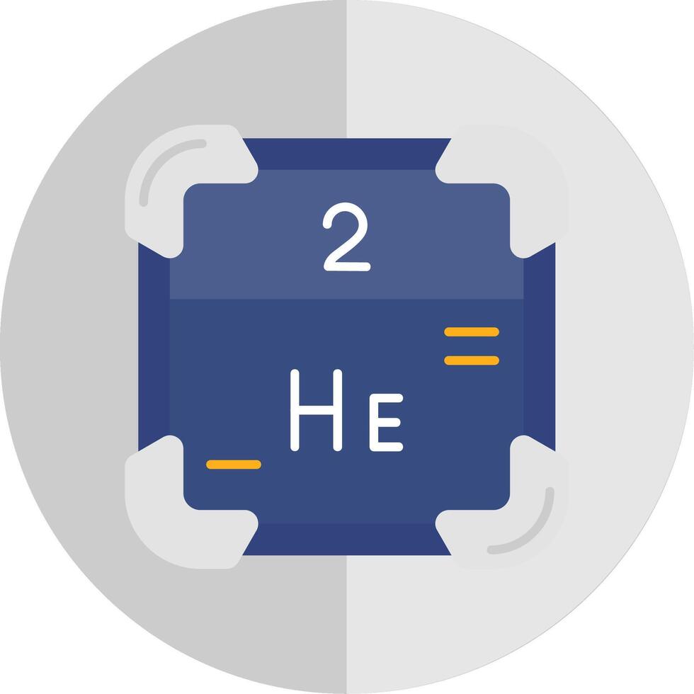 Helium Flat Scale Icon vector