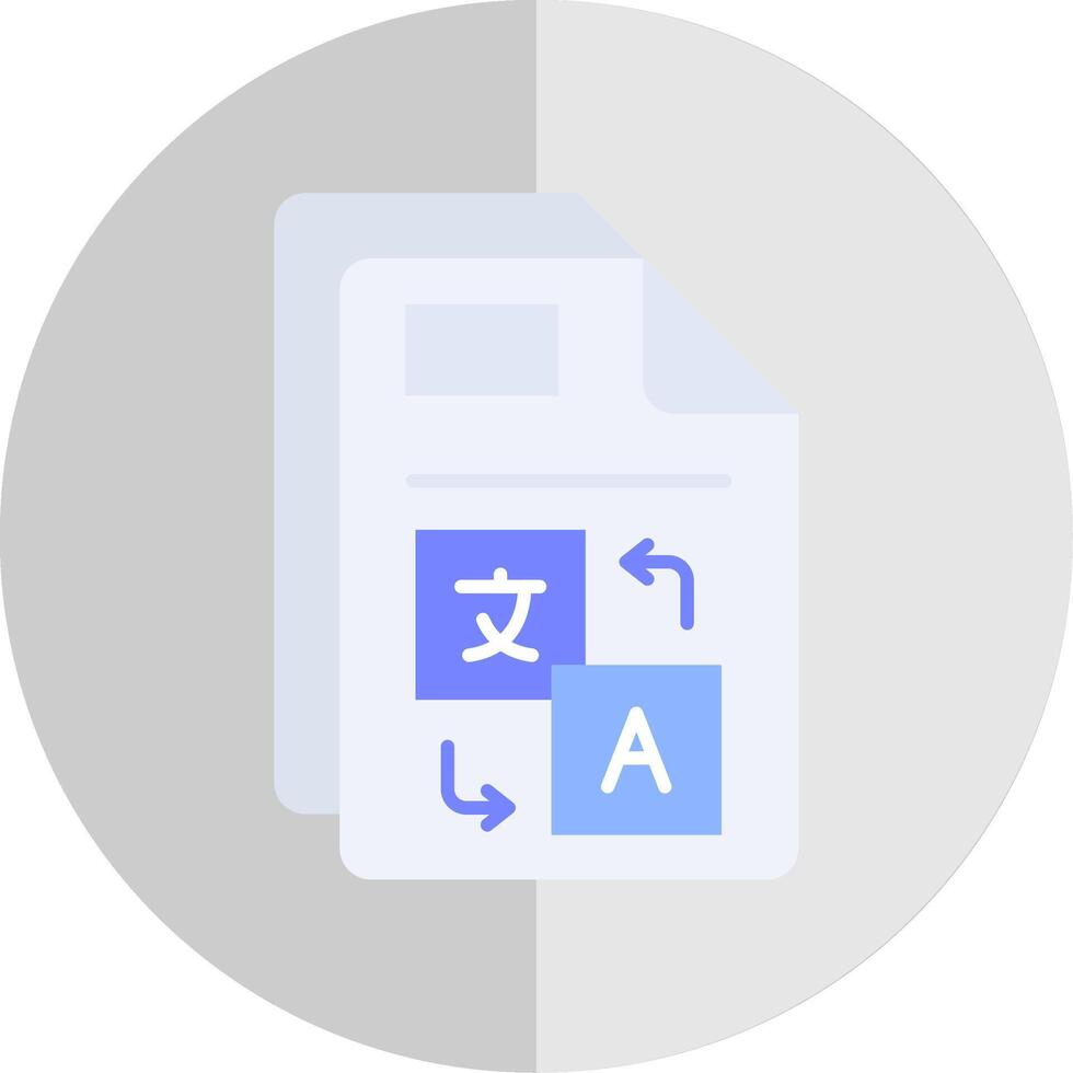 Translate Flat Scale Icon vector