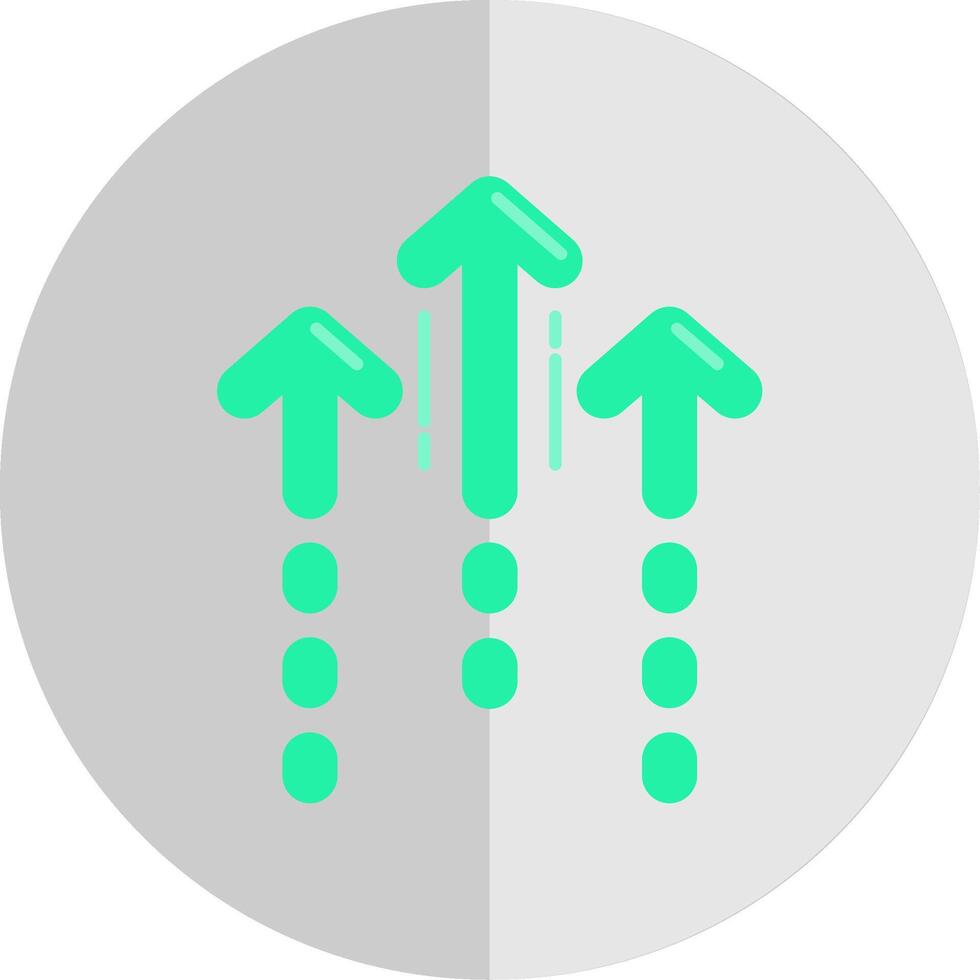 Increase Flat Scale Icon vector