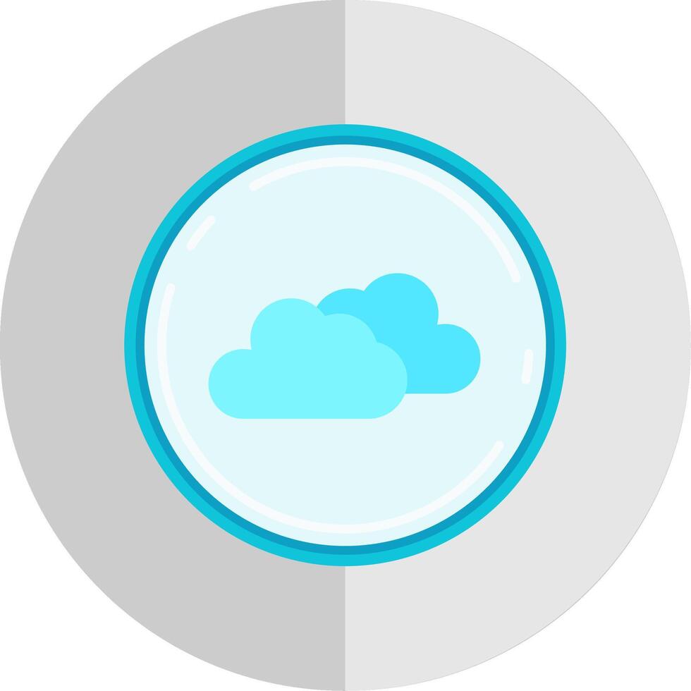 nube plano escala icono vector