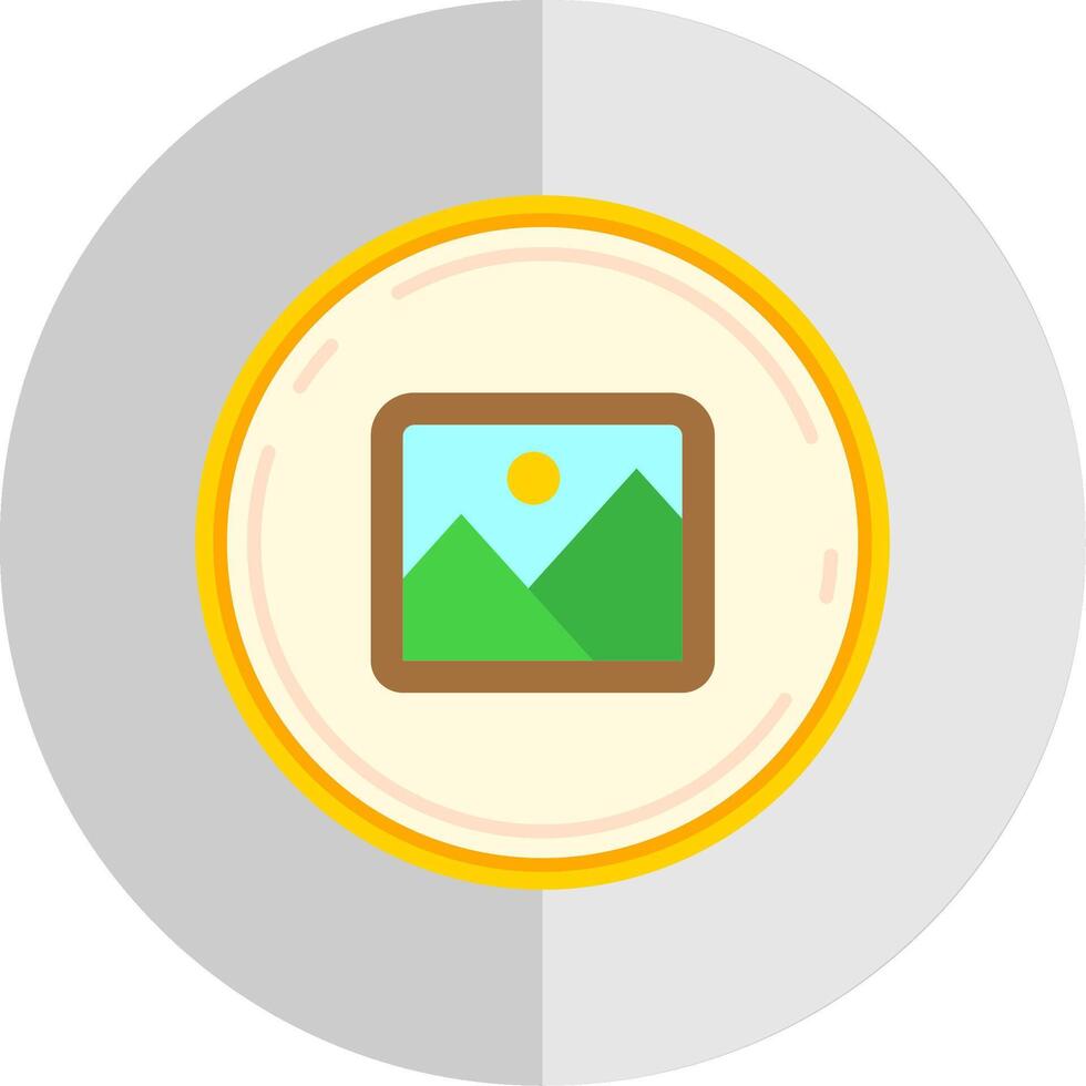 Image Flat Scale Icon vector