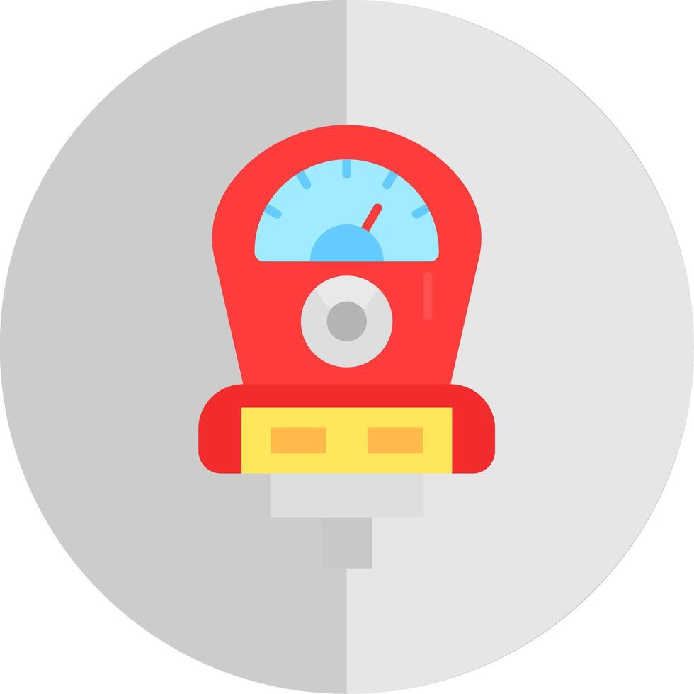 Meter Flat Scale Icon vector