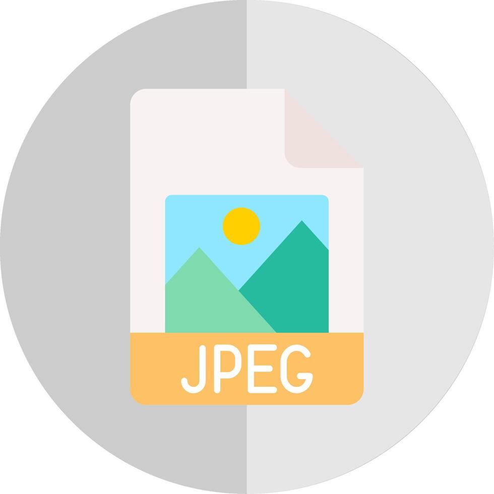 Jpg Flat Scale Icon vector