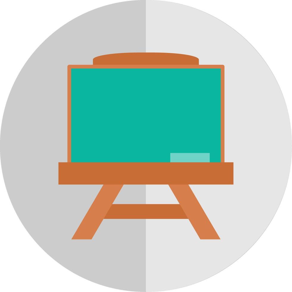 Chalkboard Flat Scale Icon vector