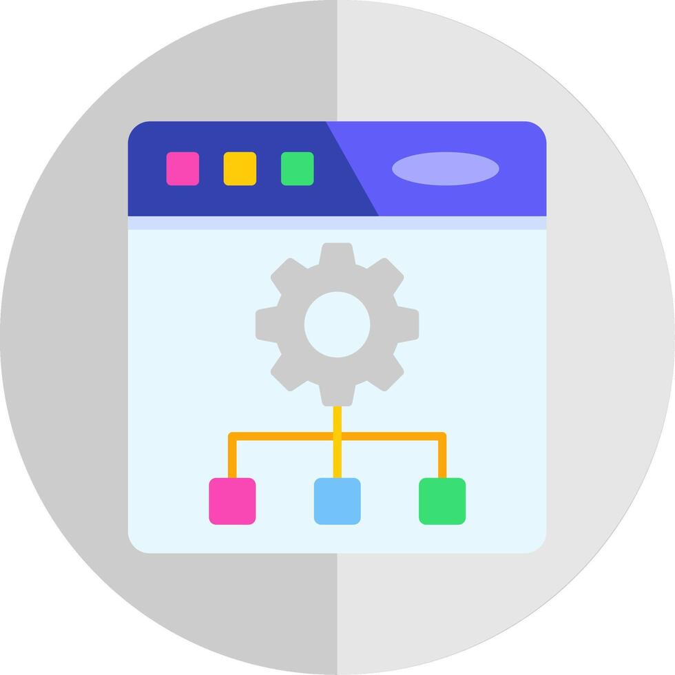 Setting Flat Scale Icon vector