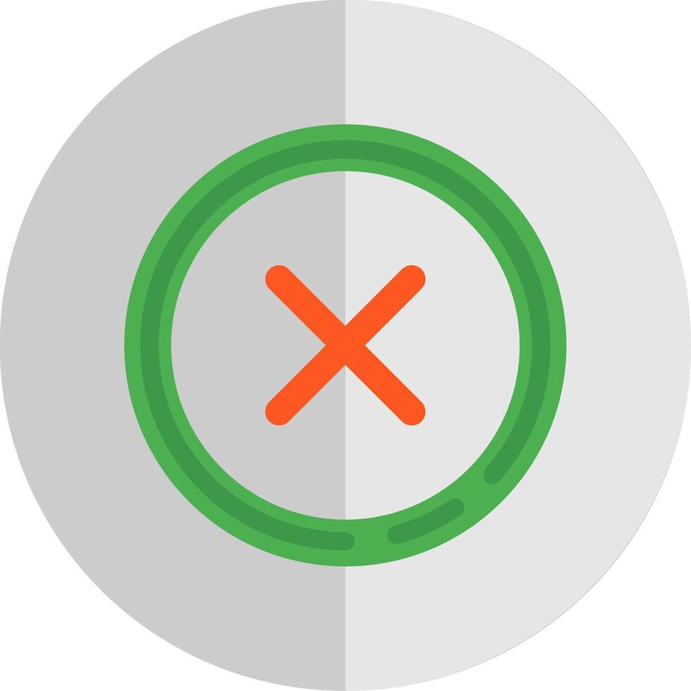 Delete 1 Flat Scale Icon vector