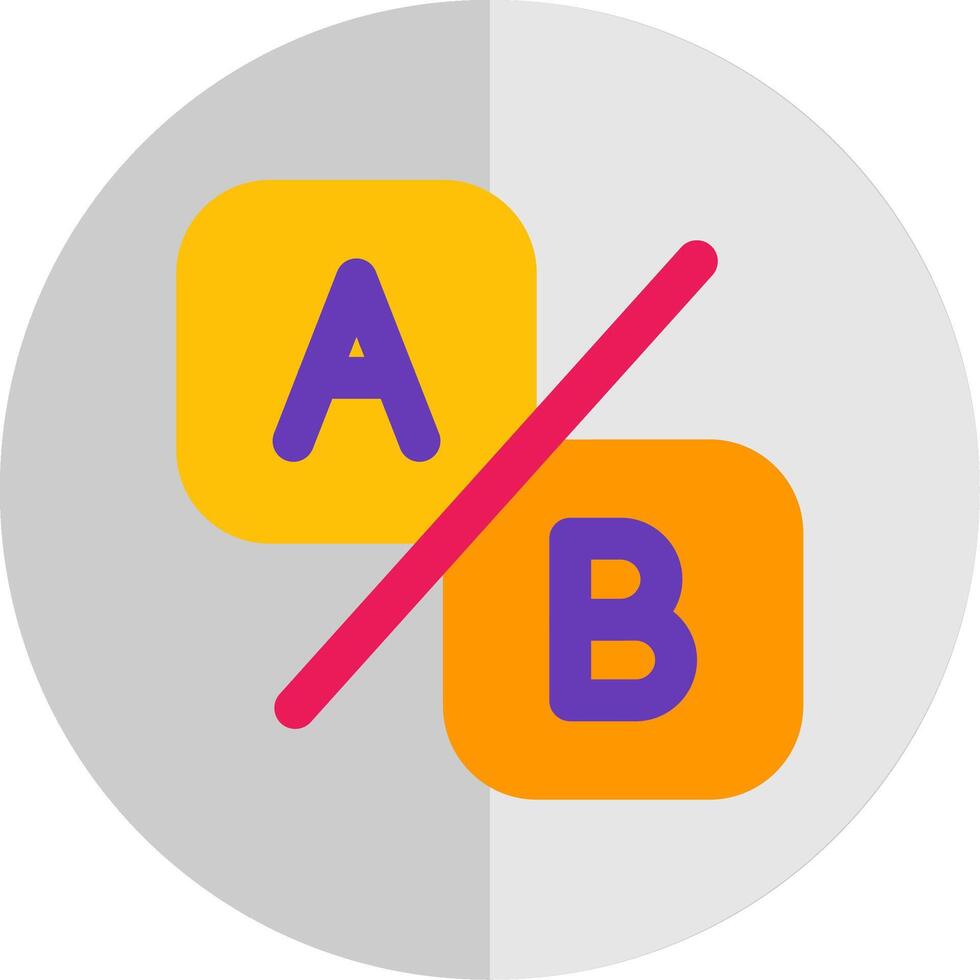 Compare ab Flat Scale Icon vector