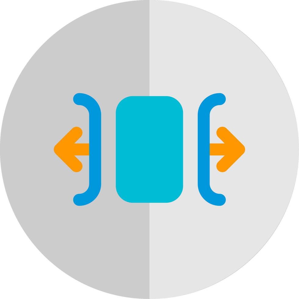 Carousel horizontal Flat Scale Icon vector