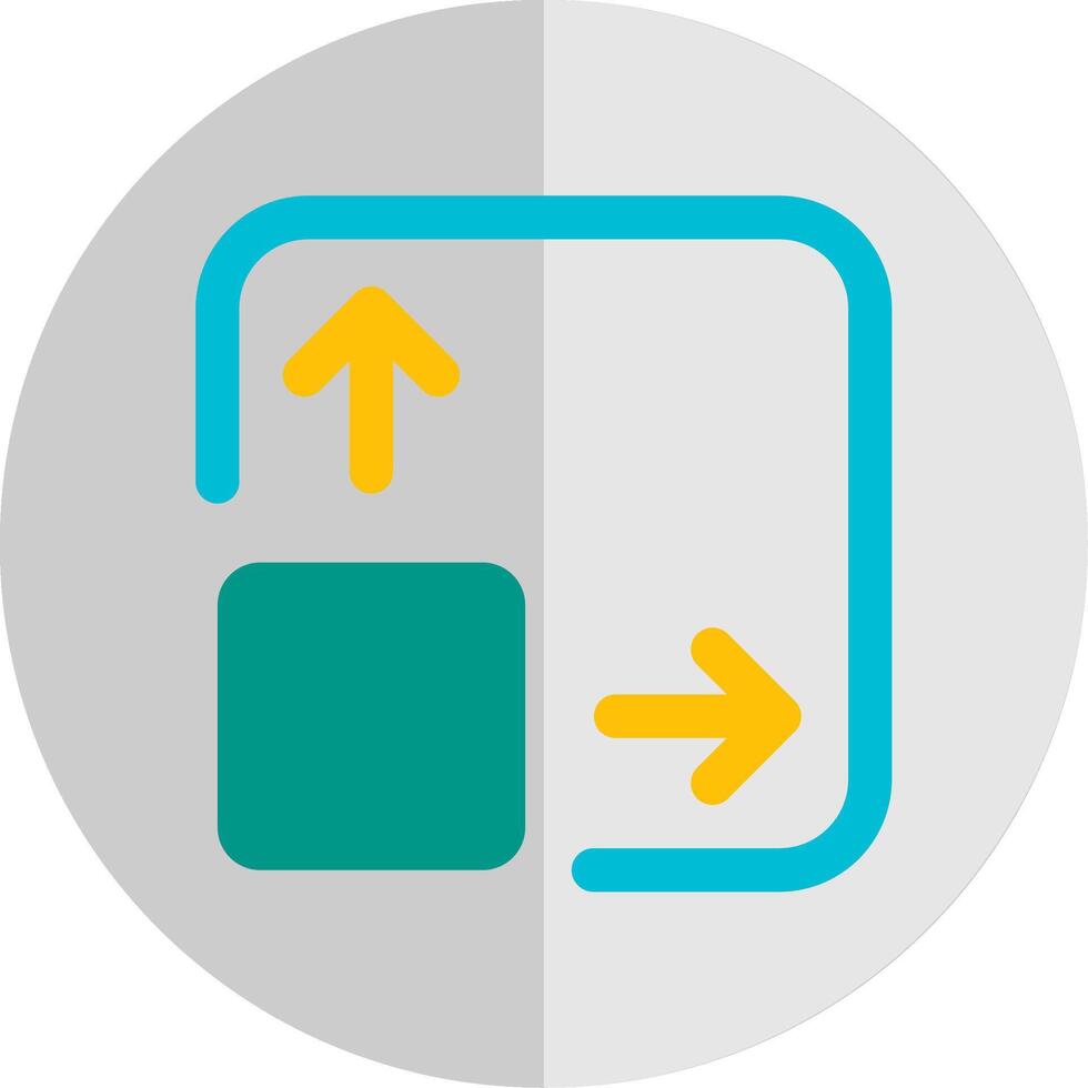Expand Flat Scale Icon vector