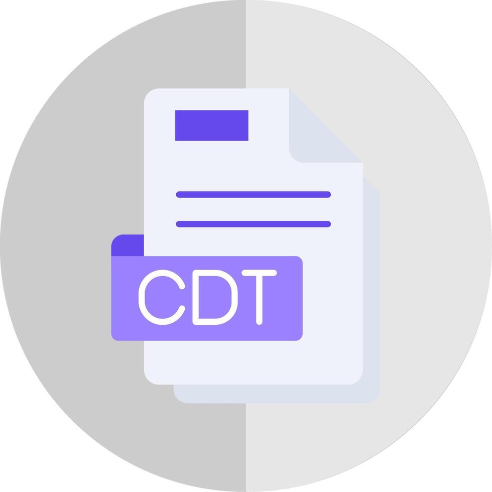 Cdt Flat Scale Icon vector