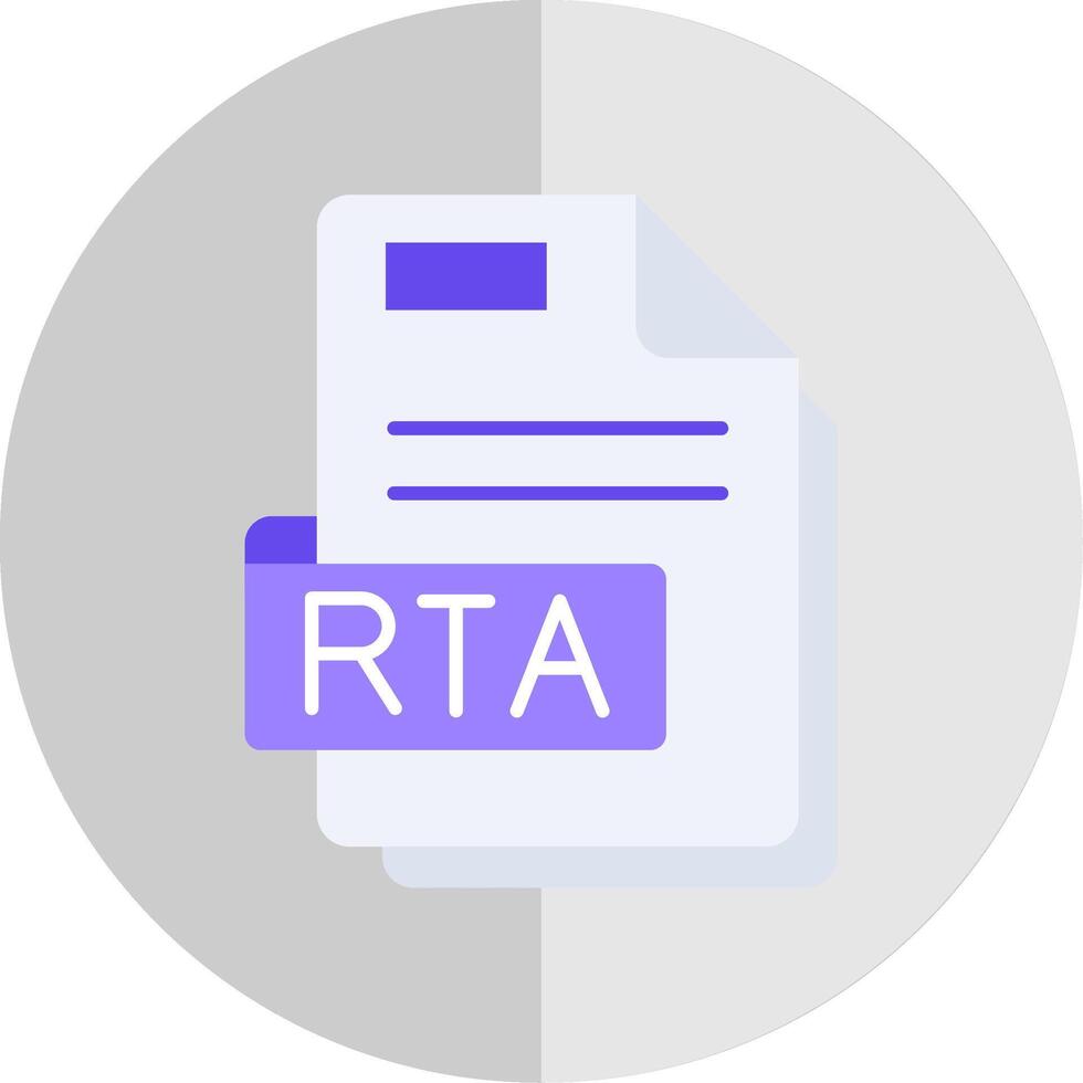 Rta Flat Scale Icon vector