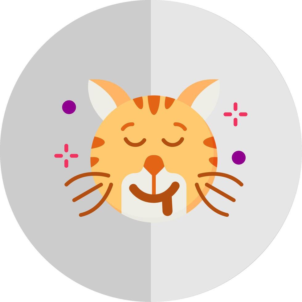 Drooling Flat Scale Icon vector