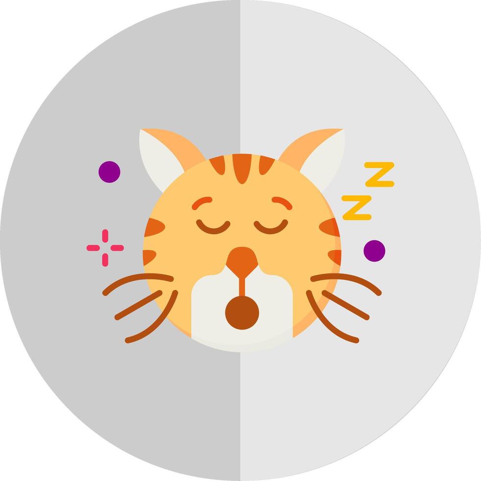 Sleep Flat Scale Icon vector