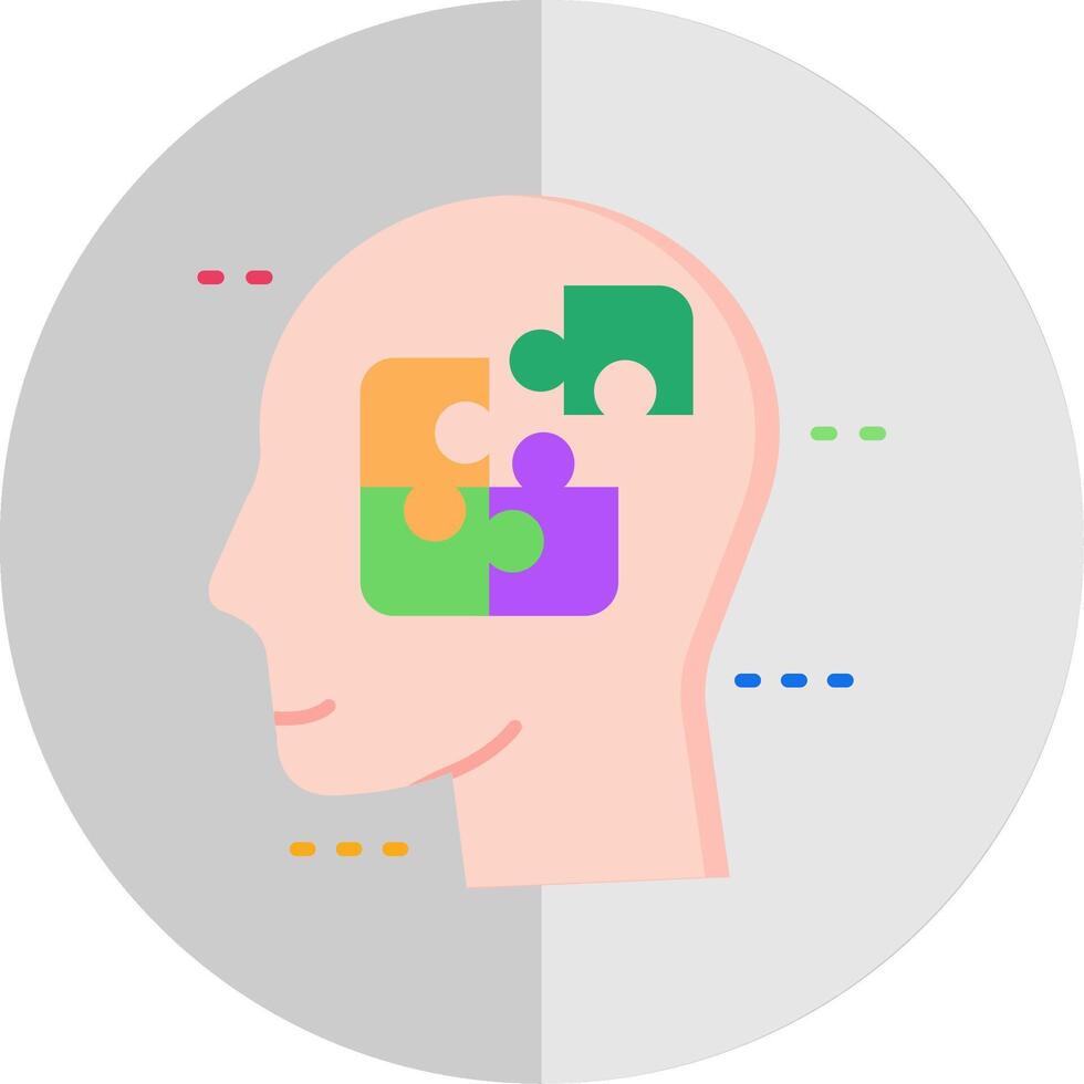 Confused Flat Scale Icon vector