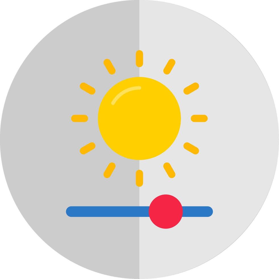 Brightness Flat Scale Icon vector