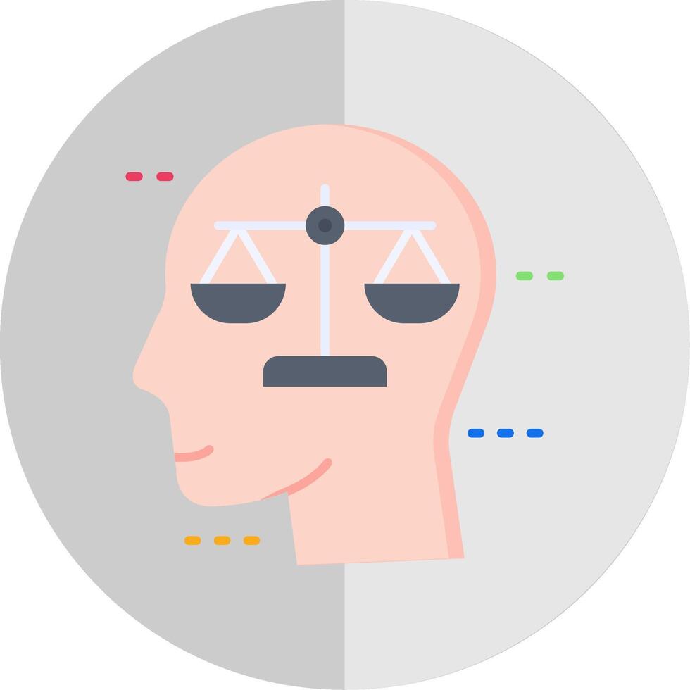 Balance Flat Scale Icon vector