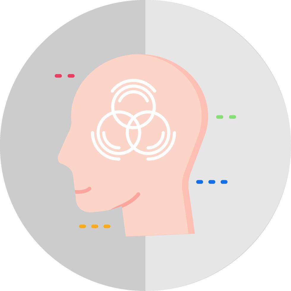 Emotional intelligence Flat Scale Icon vector