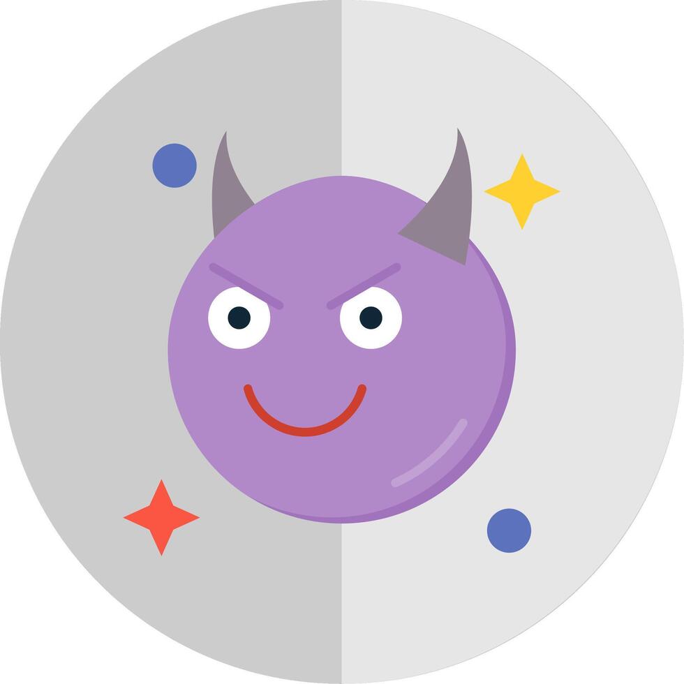 Demon Flat Scale Icon vector