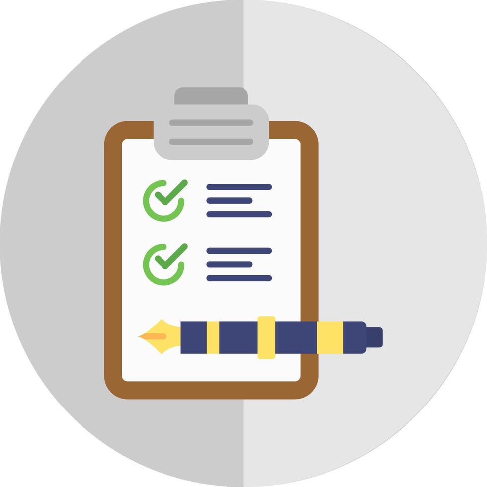 Check list Flat Scale Icon vector