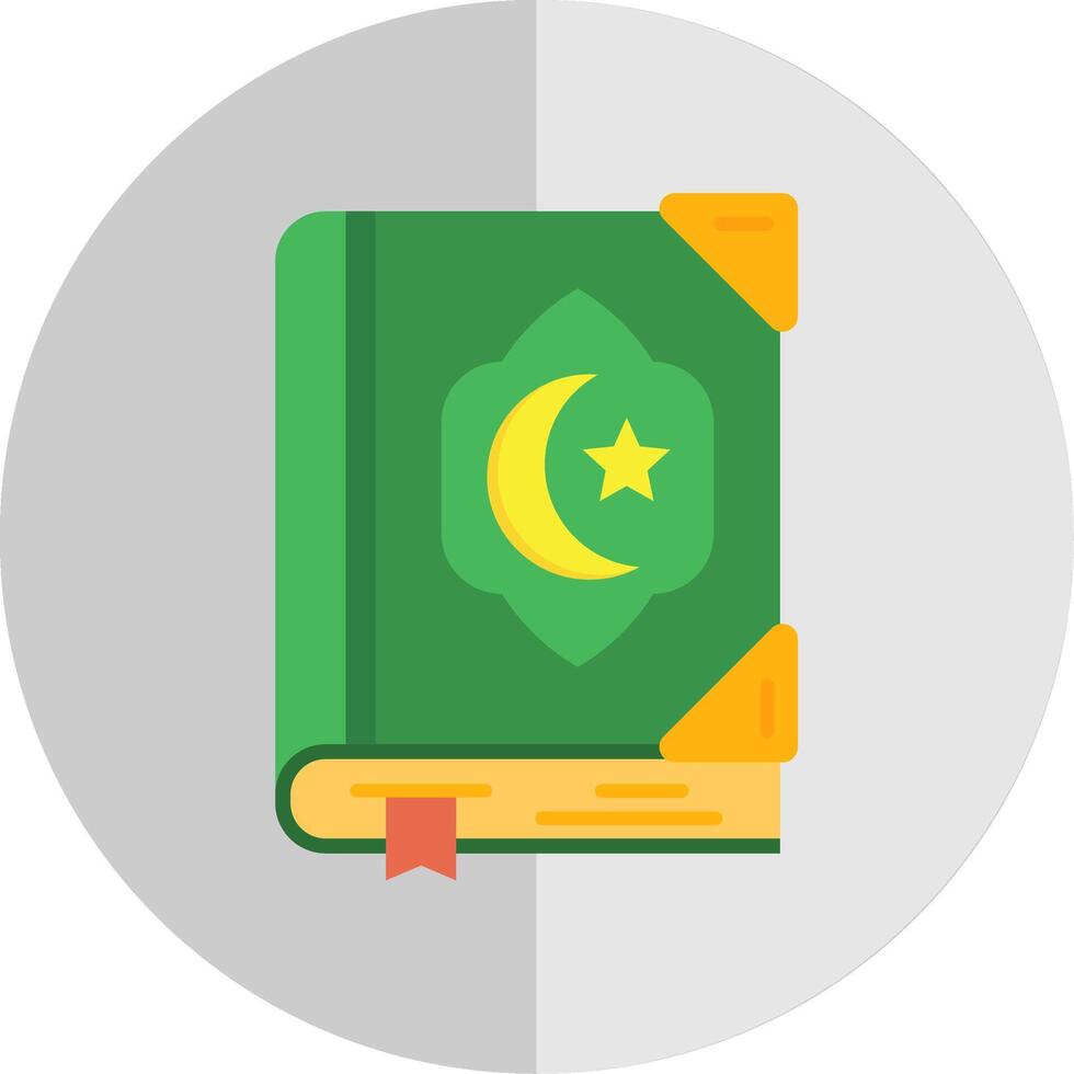 Quran Flat Scale Icon vector