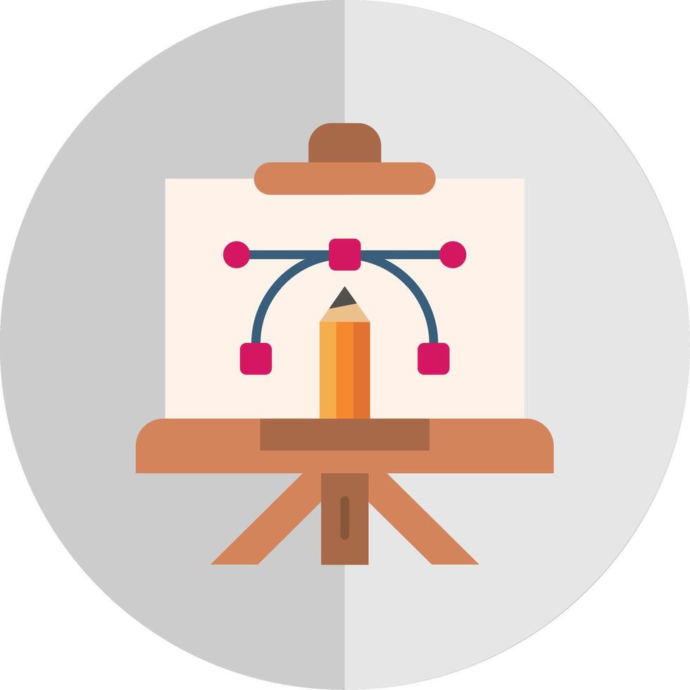 Canvas Flat Scale Icon vector