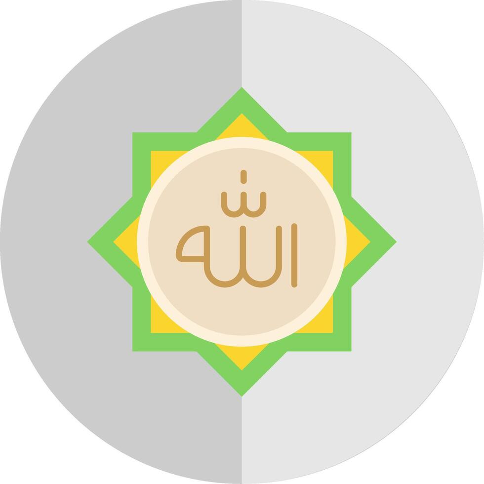 Allah Flat Scale Icon vector
