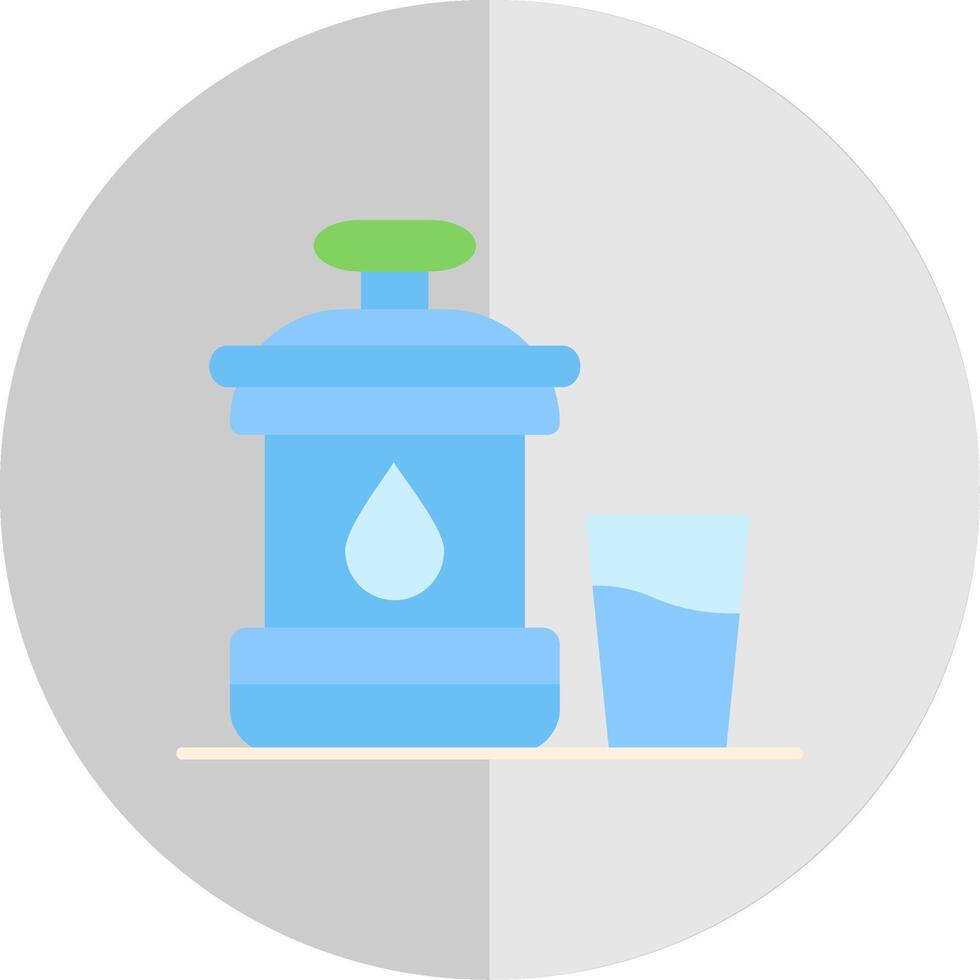 zamzam plano escala icono vector