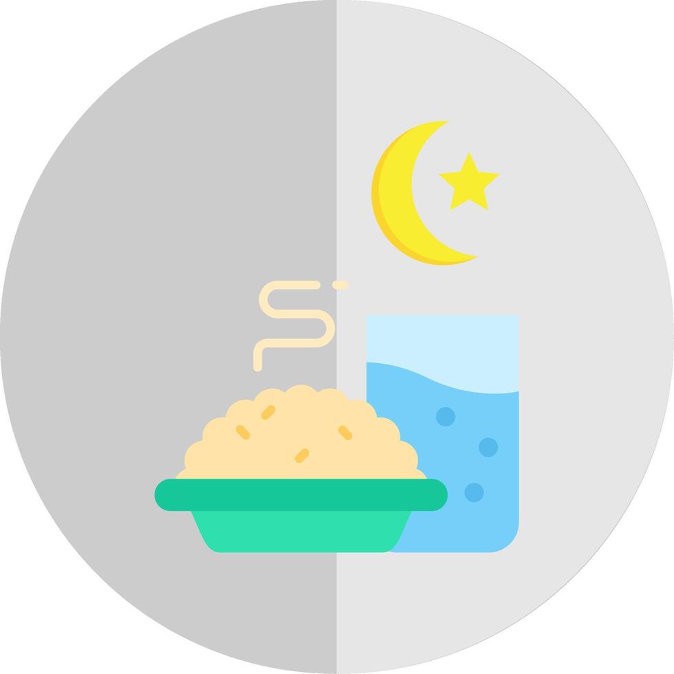 iftar plano escala icono vector