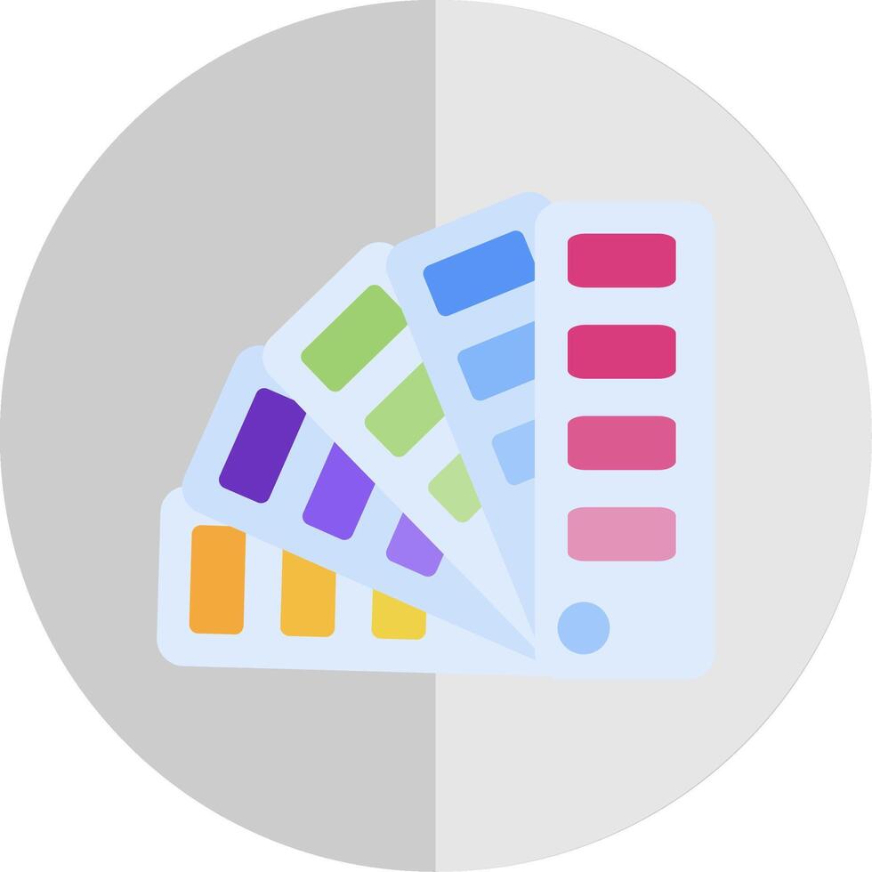 Color sample Flat Scale Icon vector