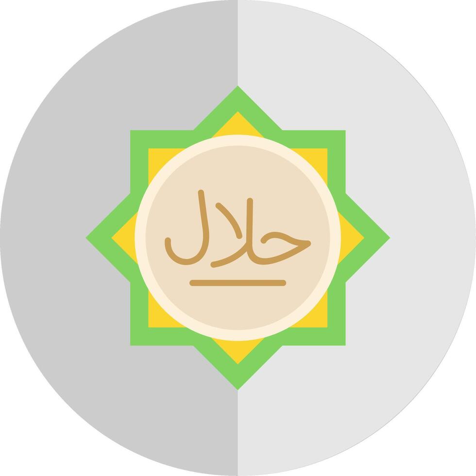Halal Flat Scale Icon vector
