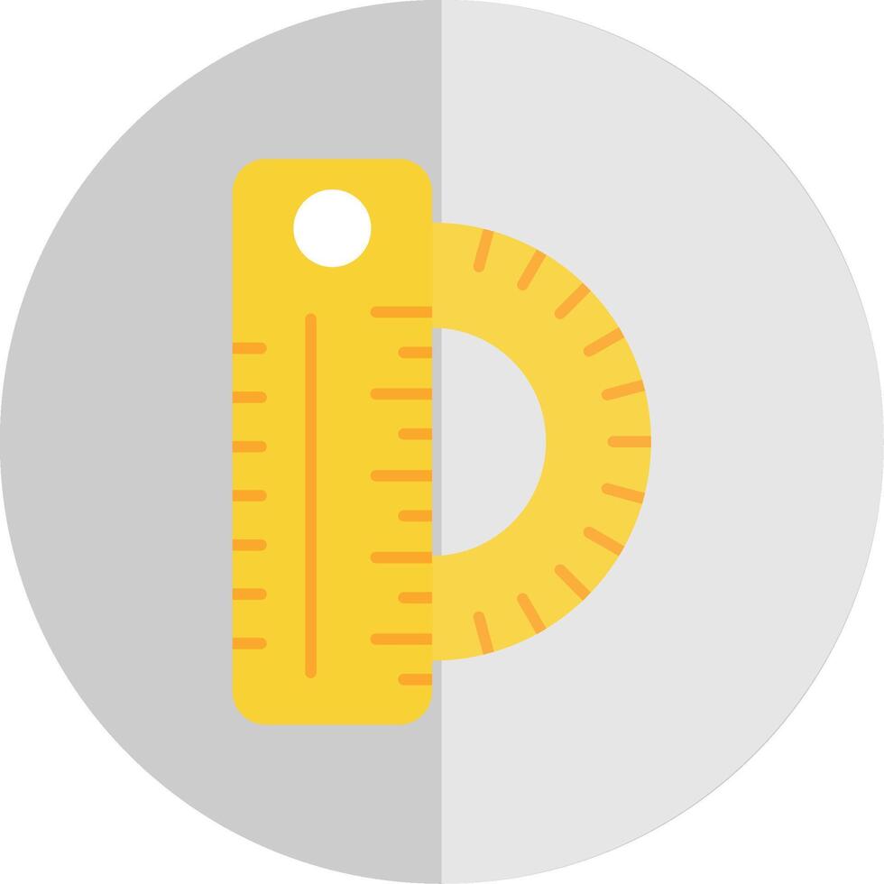 Ruler Flat Scale Icon vector