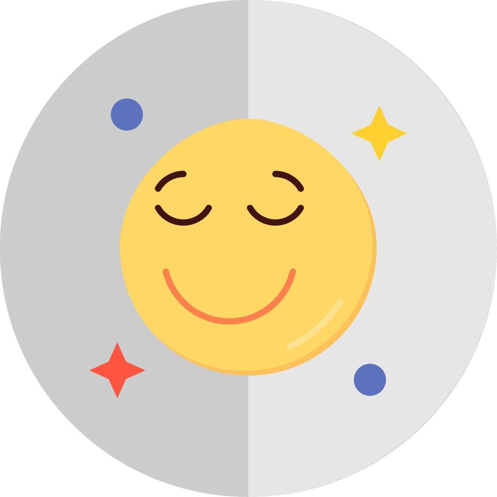 Relieved Flat Scale Icon vector