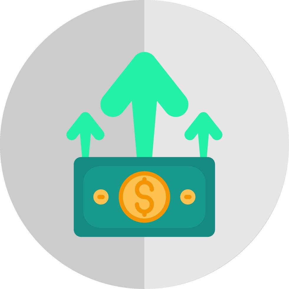 Increase Flat Scale Icon vector