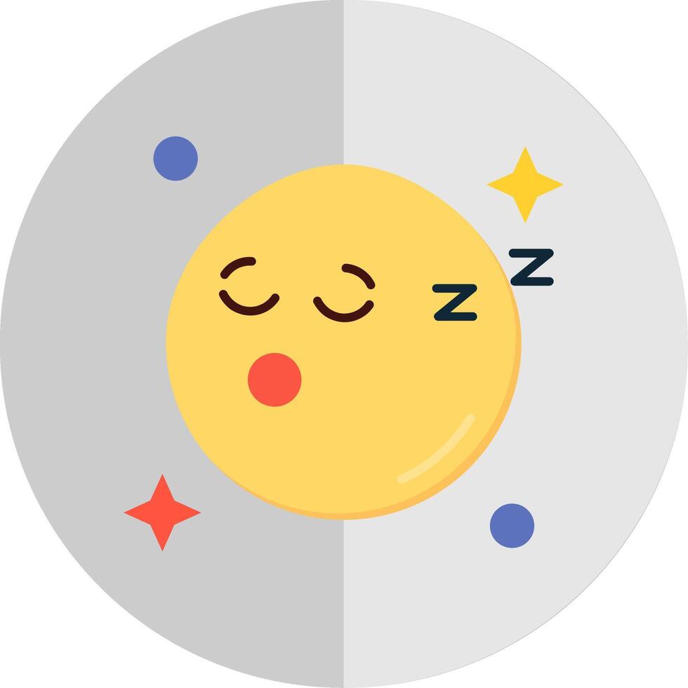 dormir plano escala icono vector