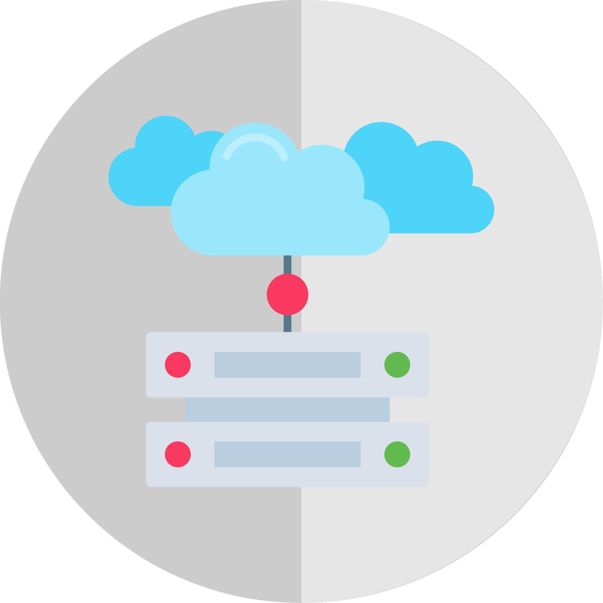 Cloud data Flat Scale Icon 38763690 Vector Art at Vecteezy
