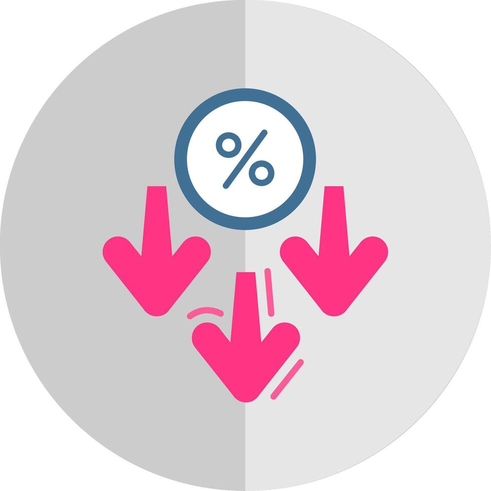 Discount Flat Scale Icon vector