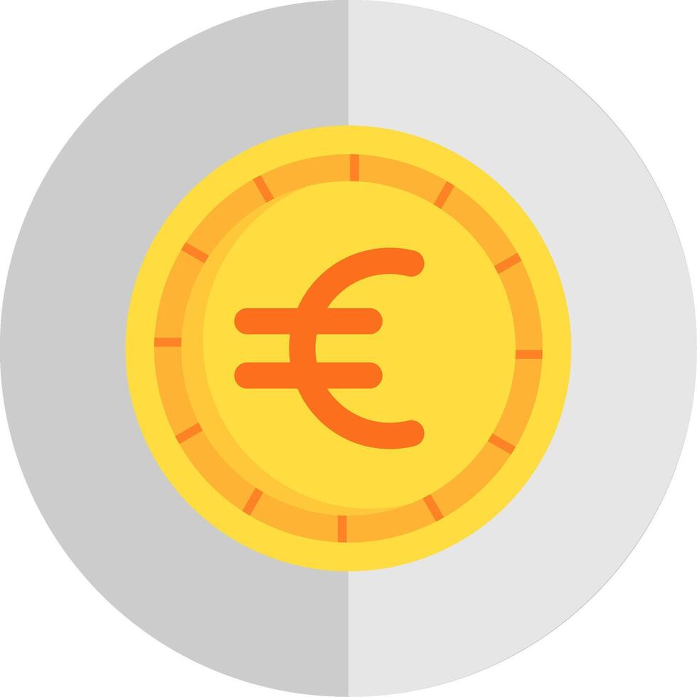 Euro Flat Scale Icon vector