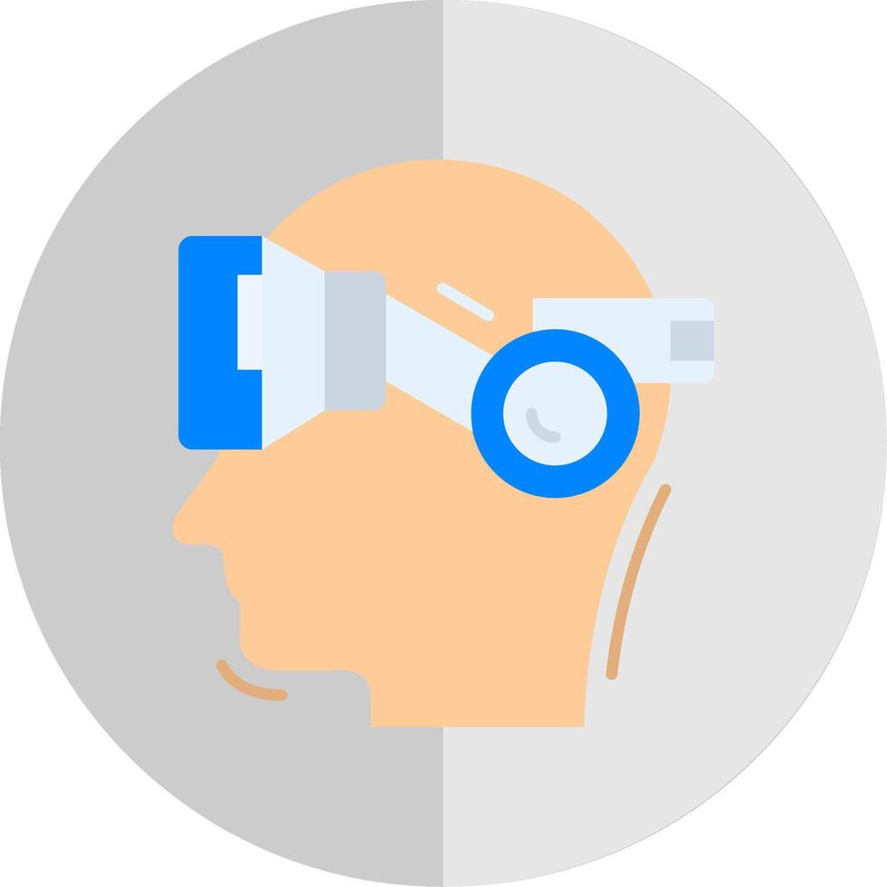 Vr glasses Flat Scale Icon vector