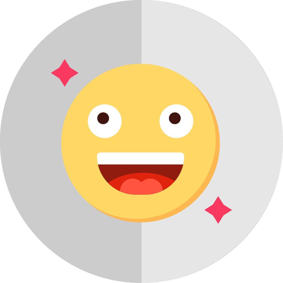 Smile Flat Scale Icon vector